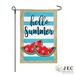 JEC Home Goods Watermelon Hello Summer 2-Sided 1'6 x 1 ft.Garden flag in Blue | 18 H x 12.5 W in | Wayfair GF20021-0