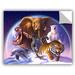 Zoomie Kids Wild World' by Jerry Lofaro Graphic Art Removable Wall Decal in Blue/Brown | 14 H x 18 W in | Wayfair 26DCB37BAAFE4235BB857B6C800130E4