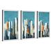 Ivy Bronx Urban Play' Framed Acrylic Painting Print Multi-Piece Image on Acrylic Plastic/Acrylic in Blue | 25.5 H x 40.5 W x 1 D in | Wayfair