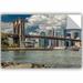 Ebern Designs Richard James BB & Lower Manhattan Removable Wall Decal Vinyl in Gray | 12 H x 18 W in | Wayfair E01D7F73976E48A694DCDAADC19E919E