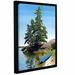 ArtWall Canoe on Georgian Bay 1 by Ken Kirsh Framed Photographic Print Canvas in Blue/Green | 8 H x 10 W x 2 D in | Wayfair 0kir003a0810f