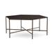 Joe Ruggiero Collection Athena Coffee Table Metal | 18 H x 43.38 W x 43.38 D in | Wayfair JR001-19-Maple-B