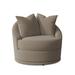 Barrel Chair - Three Posts™ Hosking 36.5 W Swivel Barrel Chair Fabric in Gray | 31 H x 37 W x 37 D in | Wayfair 2928-22939