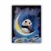 ArtWall Crescent Moon by Michael Creese Removable Wall Decal Canvas/Fabric in Blue/Gray | 18 H x 14 W in | Wayfair 0cre008a1418p