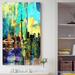 Latitude Run® 'Toronto Skyline Wonders 5' Graphic Art Print on Wrapped Canvas in Blue/Yellow | 30 H x 18 W x 1 D in | Wayfair LATT6930 38557707