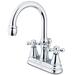 Kingston Brass Restoration Centerset Bathroom Faucet, Ceramic in Gray | 9.13 H in | Wayfair KS2611AX