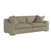 Lillian August Hinson 98" Square Arm Sofa w/ Reversible Cushions in Brown | 35 H x 98 W x 39 D in | Wayfair LA6258S_Brewton Tan