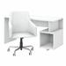 Madison Avenue Desk and Chair Set Wood in White Kathy Ireland Home by Bush Furniture | 34.45 H x 60 W x 23.54 D in | Wayfair MDS017MW