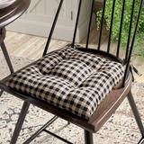 August Grove® Aliosha Check Chair Pad Outdoor Cushion Cotton Blend in Brown | 3 H x 14 W in | Wayfair 3CD2843FA6324F5285486D1E6AF0BE50