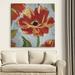 Latitude Run® Crimson Crush III - Print on Canvas Canvas, Solid Wood in Gray/Orange | 16 H x 16 W x 1.5 D in | Wayfair LRUN5669 39496470