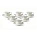 Lorren Home Trends 6 Piece Espresso Cup & Saucer Set Porcelain/Ceramic in Gray | 2.25 H in | Wayfair Juliette-6