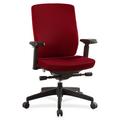 Lorell Ergonomic Rayon Task Chair Upholstered in Black/Brown | 43 H x 28 W x 26.5 D in | Wayfair 42172