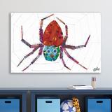 Marmont Hill 'Spider Web' Print on Wrapped Canvas Canvas, Solid Wood in Red | 12 H x 18 W in | Wayfair MH-ECARL-96-C-18