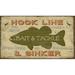 Millwood Pines 'Bait & Tackle' Vintage Advertisement on Wood in Brown/Green | 15 H x 26 W x 2 D in | Wayfair 87C8D8E56FC240849125C8802FD937A3