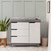 babyletto Hudson 3 Drawer 39.5" W Changing Table Dresser Wood in Gray/White | 36.75 H x 39.5 W x 19.25 D in | Wayfair M4223GW