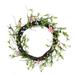 Northlight Seasonal Daisy Twig Artificial Floral Wreath Green & Pink Wood/Twig in Brown/Green | 15 H x 15 W x 2 D in | Wayfair 31998615