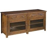 MacKenzie-Dow Yesterday River Solid Wood TV Stand for TVs up to 78" Wood in Brown | 30 H in | Wayfair 6-8055_Malt