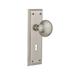 Nostalgic Warehouse New York Plate w/ Decorative Keyhole & New York Door Knob Brass in Gray | 7 H x 2.25 W x 2.487 D in | Wayfair 704547