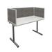 OBEX Acoustical Desk Mounted Privacy Panel | 12 H x 72 W x 0.63 D in | Wayfair 12X72A-A-GR-DM