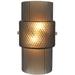 Oggetti Mimo 1-Light Glass Wall Sconce Glass in Brown | 10.6 H x 5.5 W x 2.75 D in | Wayfair 28-MM/SC/BZ