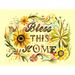 Oopsy Daisy Bless This Home by Katie Daisy Painting Canvas Art Canvas in Brown/Green/Yellow | 10 H x 14 W x 1.5 D in | Wayfair NB45798