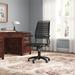 Orren Ellis Barbee Task Chair Upholstered/Bungee/Metal in Gray/Brown | 43.12 H x 27.37 W x 24.41 D in | Wayfair OREL8012 41388359