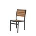 Source Furniture Napa Stacking Patio Dining Chair Wood/Metal in Black/Brown | 35 H x 18 W x 22 D in | Wayfair SF-2405-162-TXB-TEK