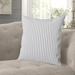 Ophelia & Co. Lunado Ticking Square Cotton Pillow Cover & Insert Polyester/Polyfill in Blue/Navy | 18" x 18" | Wayfair