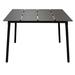 OASIQ Ceru Rectangular 29.5" Outdoor Table Metal in Gray | 29.5 H x 26.88 W x 39.38 D in | Wayfair 8101000101100