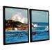 Rosecliff Heights 'Seascape' 2 Piece Framed Wall Art Set Canvas in White | 24 H x 36 W x 2 D in | Wayfair ROHE5097 40995469