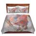 Wildon Home® Pauletta Hooshang Khorasani Hear the Pounding II Horses Microfiber Duvet Covers Microfiber in Blue/Brown/Red | Twin | Wayfair