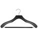 Rebrilliant Contemporary Wooden Suit Hanger for Dress/Shirt/Sweater Wood in Black | 6 H x 17 W in | Wayfair REBR3885 42395941