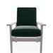 Telescope Casual Wexler Patio Chair w/ Cushions Plastic in Gray/Black | 38 H x 29.5 W x 31 D in | Wayfair 5W7Y22A01