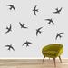 Sweetums Wall Decals Swallow Bird Wall Decal Vinyl in Black | 8 H x 12 W in | Wayfair 2791DkGray