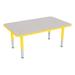 Sprogs Preschool Adjustable Height Rectangular Activity Table w/ Casters Laminate/Metal | 23 H in | Wayfair SPG-CRK3048CSTR-GYE