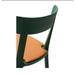 TOOU Cadrea Side Chair w/ Padded Seat Faux Leather/Upholstered in Green/Brown | 31 H x 18.5 W x 18.5 D in | Wayfair TO-1721CG-1746DG