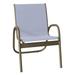 Latitude Run® Gardenella Stacking Patio Dining Armchair Sling | 34 H x 24 W x 28.5 D in | Wayfair 049DD18D71EE40969C33E1D87031E899