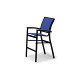 Telescope Casual Bazza Stacking Patio Dining Chair Sling in Black | 43.5 H x 26.5 W x 26.5 D in | Wayfair Z39870D01