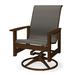 Telescope Casual Leeward MGP Sling Dining Swivel Rocker Metal/Sling in Brown | 38.5 H x 29 W x 28.5 D in | Outdoor Dining | Wayfair 945K21901