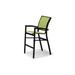 Telescope Casual Bazza Stacking Patio Dining Chair Sling in Black | 43.5 H x 26.5 W x 26.5 D in | Wayfair Z79838D01