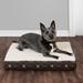FurHaven Deluxe Flannel Egg-Crate Orthopedic Dog Pillow/Classic Polyester/Memory Foam | 3 H x 20 W x 15 D in | Wayfair 32203321