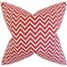 The Pillow Collection Sula Zigzag Bedding Sham 100% Cotton in Red/Gray | 26 H x 20 W x 5 D in | Wayfair STD-PP-COSM0-LIPSTICK-C100