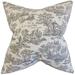 The Pillow Collection Ramira Toile Bedding Sham 100% Cotton in Gray | 26 H x 20 W x 5 D in | Wayfair STD-SWA-NARA-CHARCOAL-C100