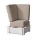 Winston Porter Cherin Patio Chair w/ Cushions Plastic in White | 38.5 H x 34.5 W x 34.5 D in | Wayfair 27067DFB51DD4DB596F3902645D2207A