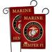 Breeze Decor Marine Corps - Impressions Decorative 2-Sided Polyester 19 x 13 in. Garden Flag in Red | 18.5 H x 13 W in | Wayfair