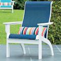 Telescope Casual Sling Adirondack Chair Plastic/Resin in Blue | 38.5 H x 30.75 W x 29.5 D in | Wayfair 9A7J87301