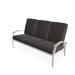 Red Barrel Studio® Hinch 3-Seat Patio Sofa w/ Cushions Metal/Rust - Resistant Metal/Sunbrella® Fabric Included in White/Black/Brown | Wayfair