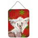 The Holiday Aisle® Snowflakes Holiday Christmas Print on Plaque Metal in Green/Red | 16 H x 12 W x 0.02 D in | Wayfair THLA3548 39946518