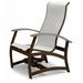 Red Barrel Studio® Hinch Marine Grade Sling Hidden Motion Chat Swivel Patio Chair in Gray/Brown | 39 H x 27.5 W x 28.5 D in | Wayfair