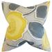 The Pillow Collection Carlin Geometric Bedding Sham 100% Cotton in Gray/Yellow | 26 H x 26 W in | Wayfair EURO-ROB-BEALEGARDEN-CITRINE-C100